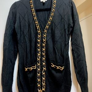 Milly Black cardigan sweater